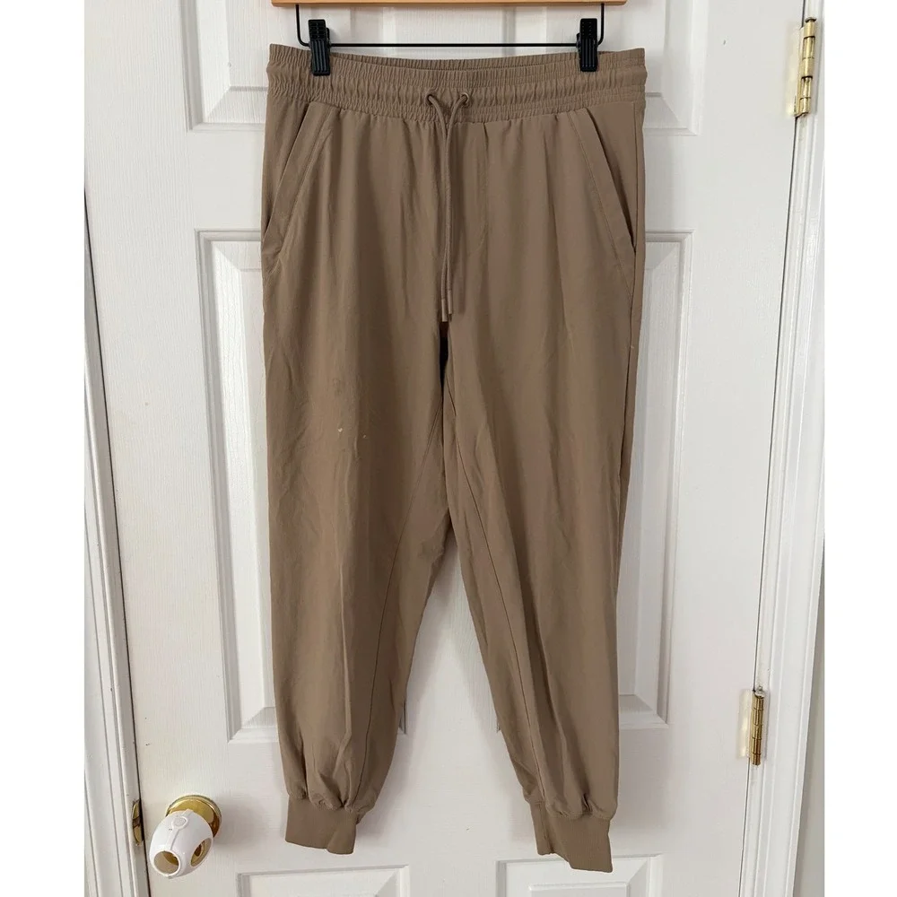 Alo Yoga Jogger Women S Brown Tan High Waist Activewear Pants Gorpcore Neutral